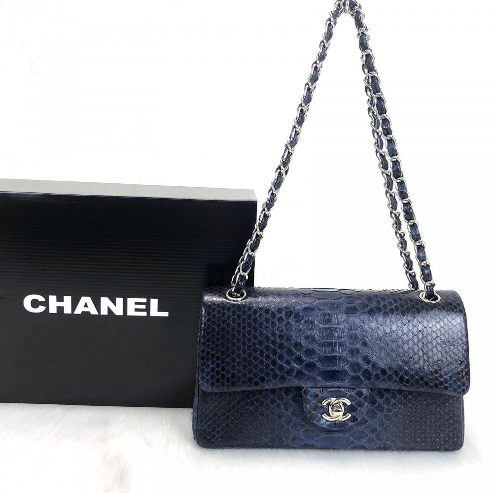 CHANEL FLAP BAG PHYTON 2.55