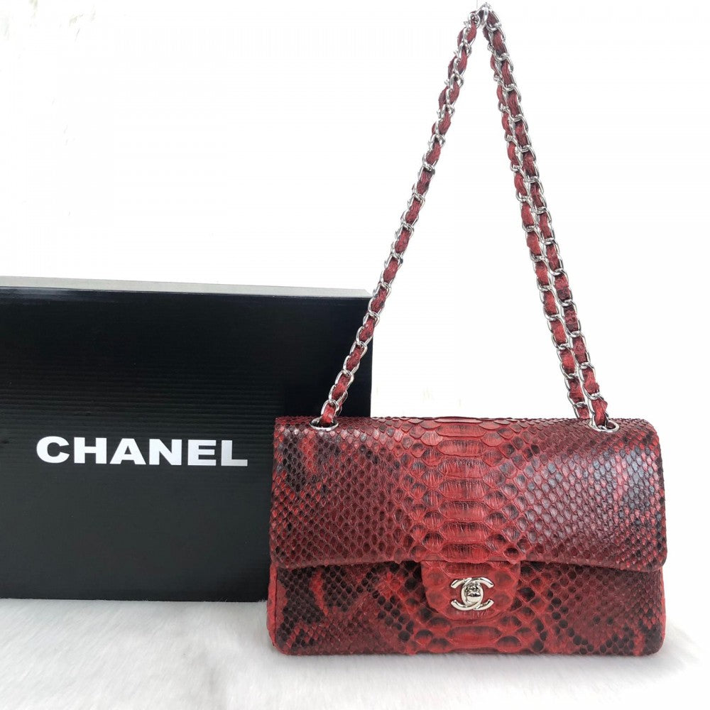 CHANEL FLAP BAG PHYTON 2.55