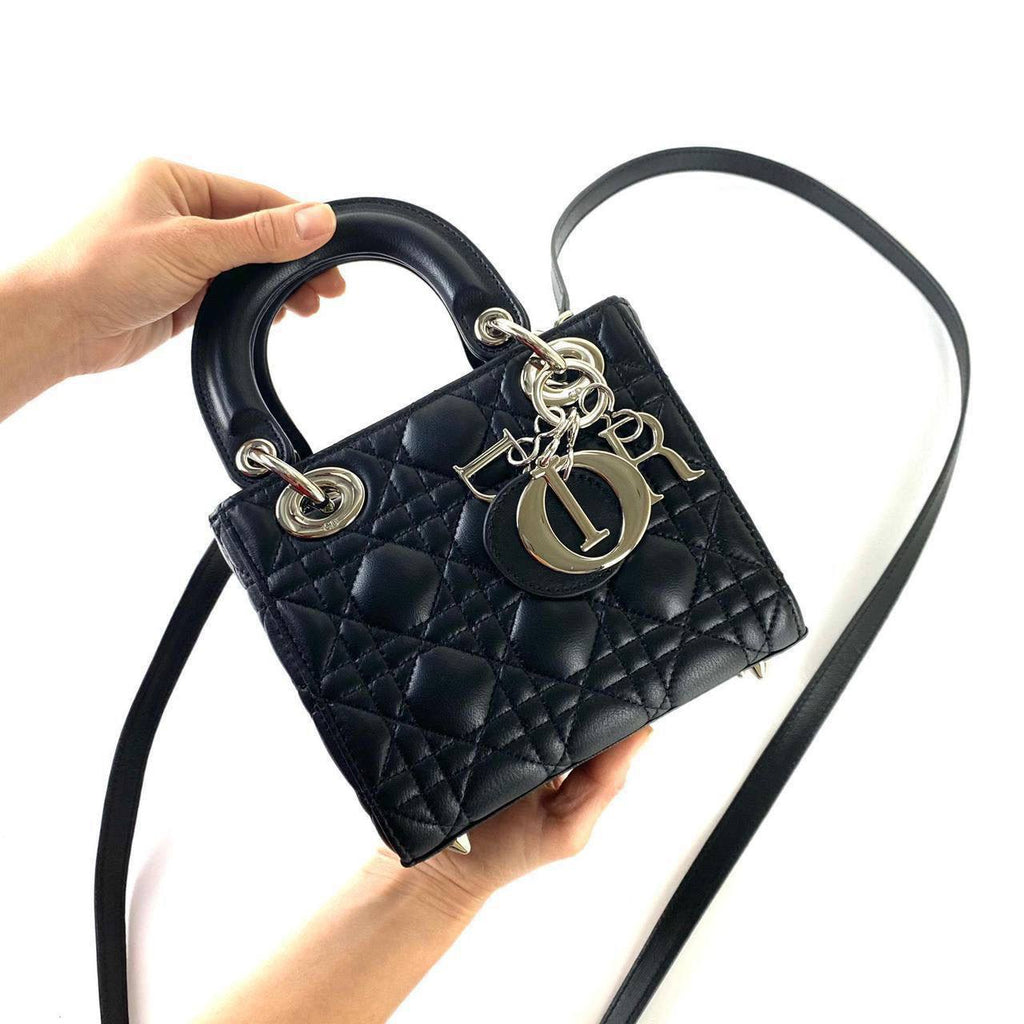Christian Dior Mini Lady Dior Bag front handeled2