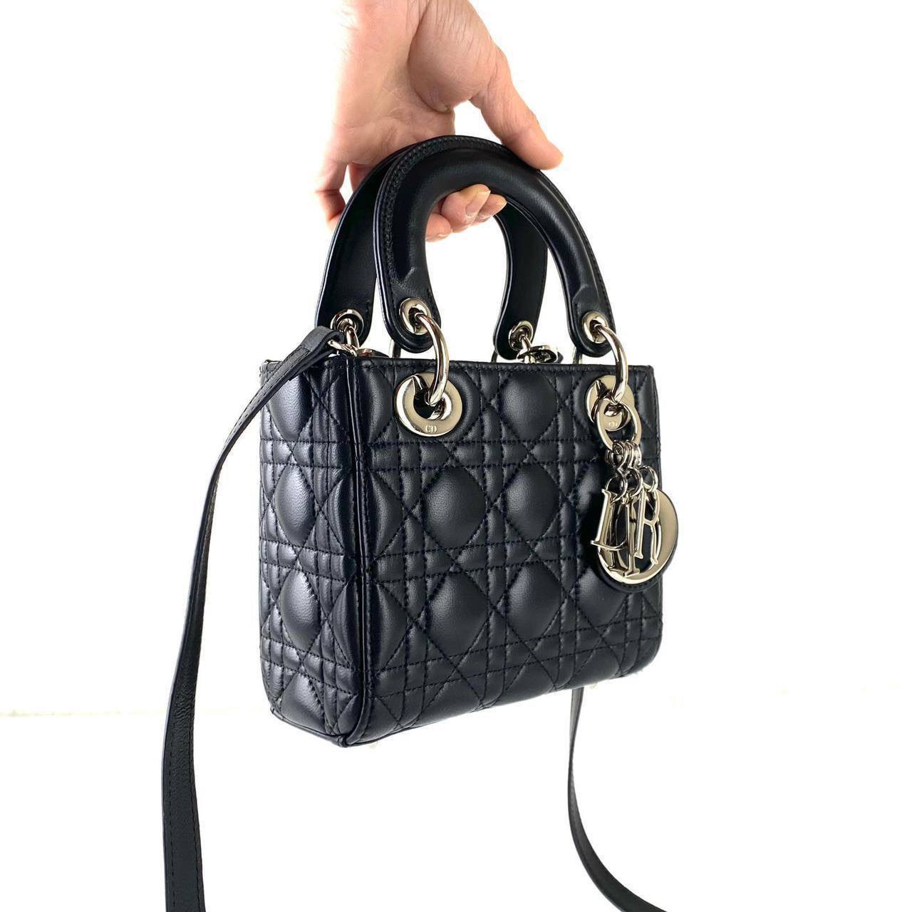 Christian Dior Mini Lady Dior Bag front handled