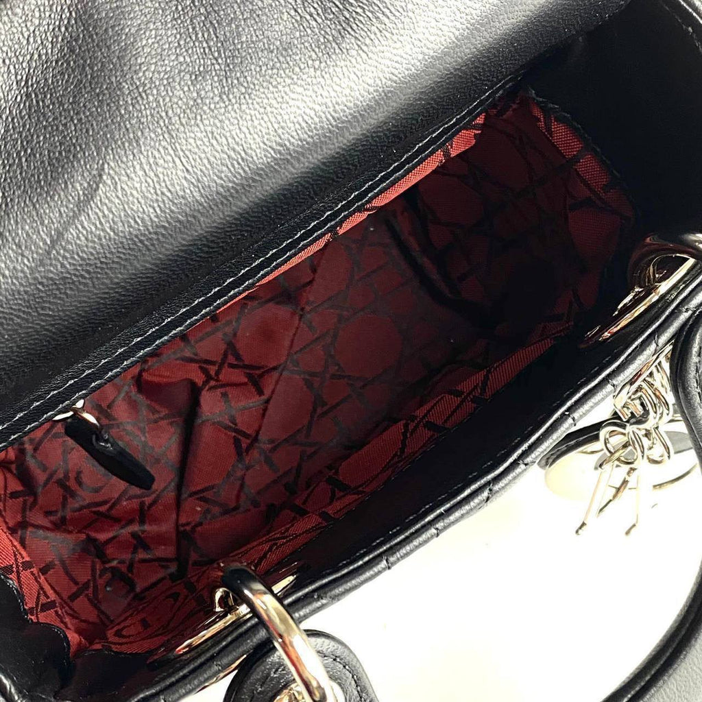 Christian Dior Mini Lady Dior Bag inside