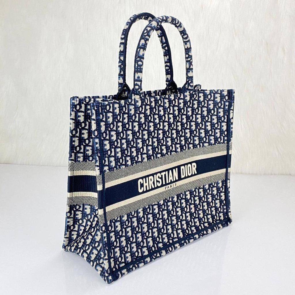 Christian Dior Large Dior Book Tote Oblique side