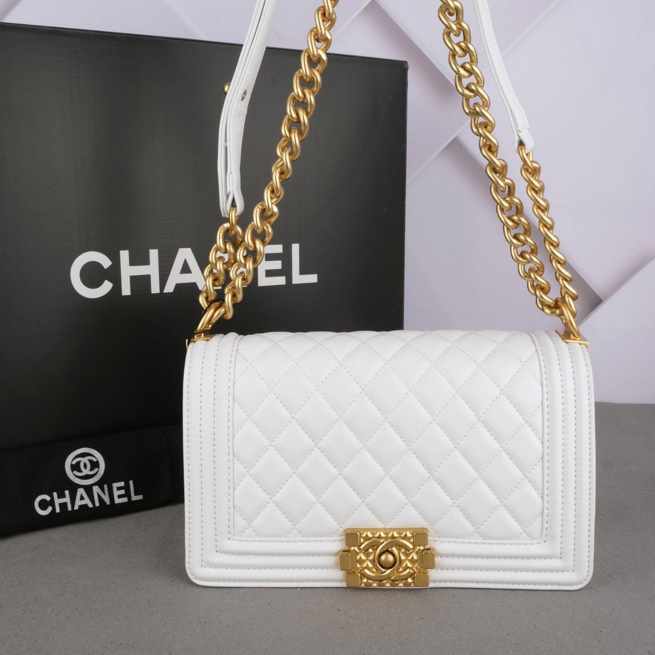 Chanel Chain Boy Chevron with strapup