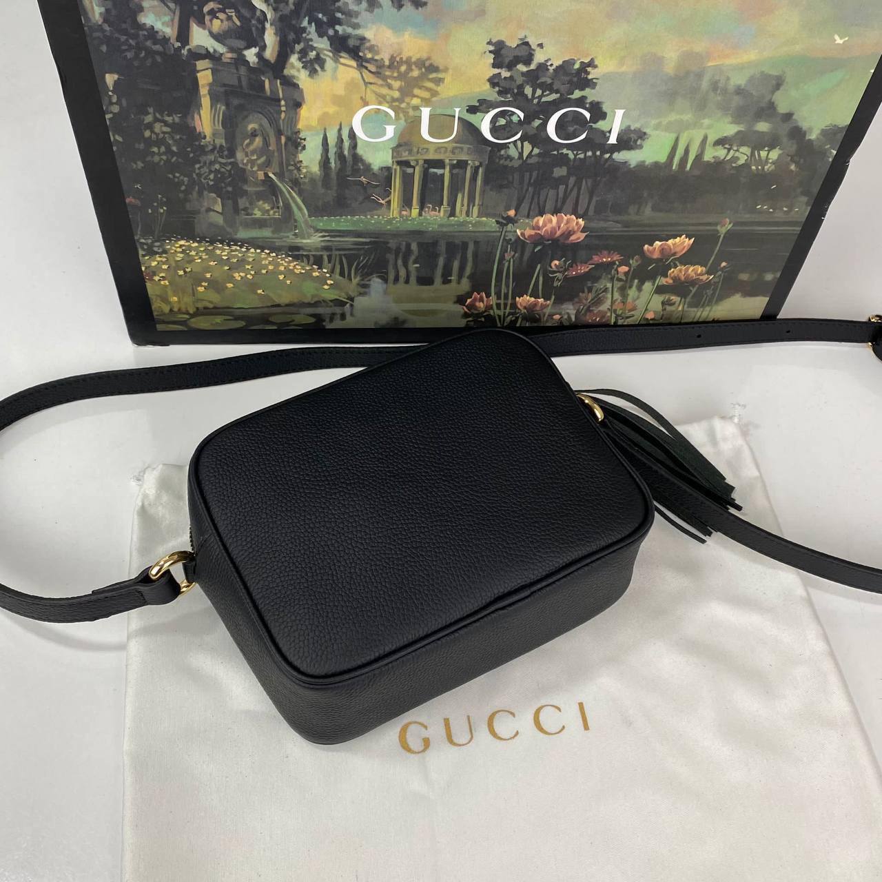 Gucci Soho Disco Bag front lay down