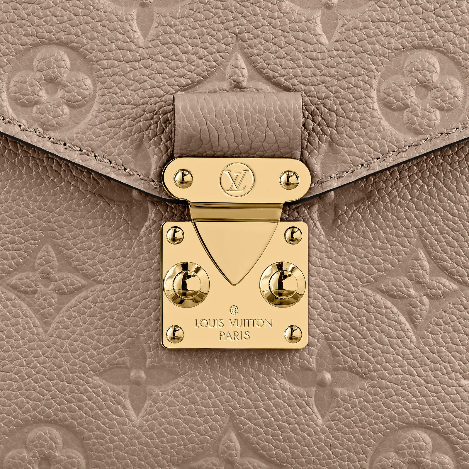 LV_Pochette_Metis_Monogram_Empreinte_Leather_Black_Rouge_Tourterelle_Detail view
