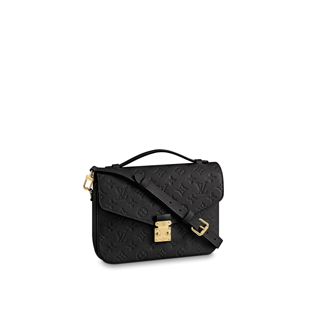 LV_Pochette_Metis_Monogram_Empreinte_Leather_Black_Front view
