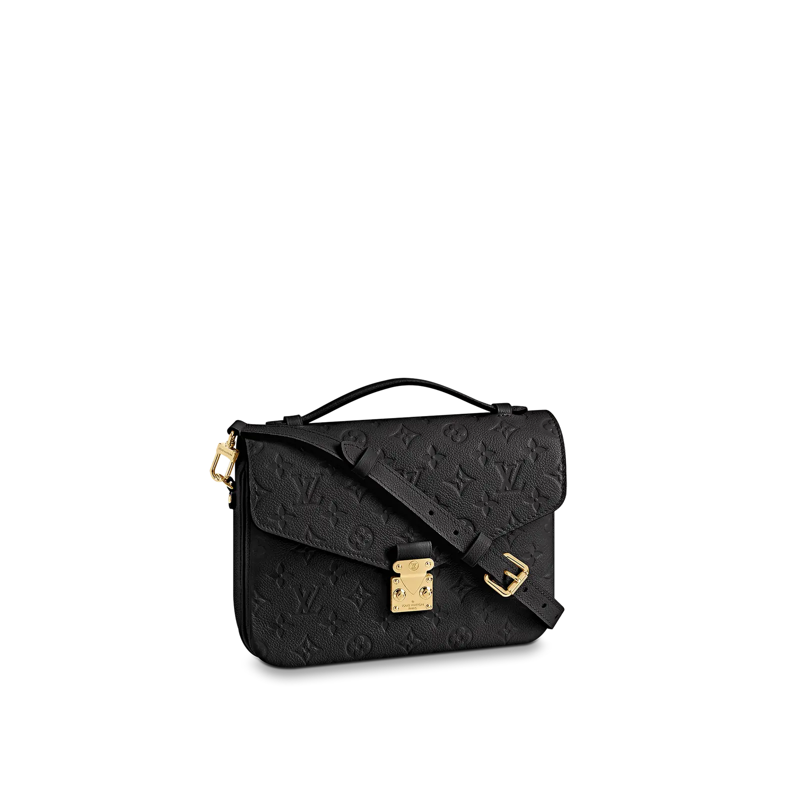 LV_Pochette_Metis_Monogram_Empreinte_Leather_Black_Front view