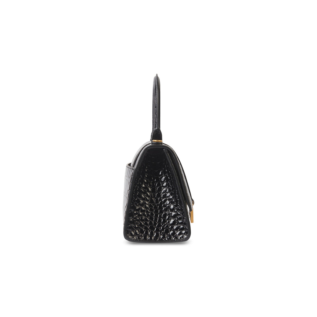 hourglass_small_handbag_crocodile_embossed_black_side