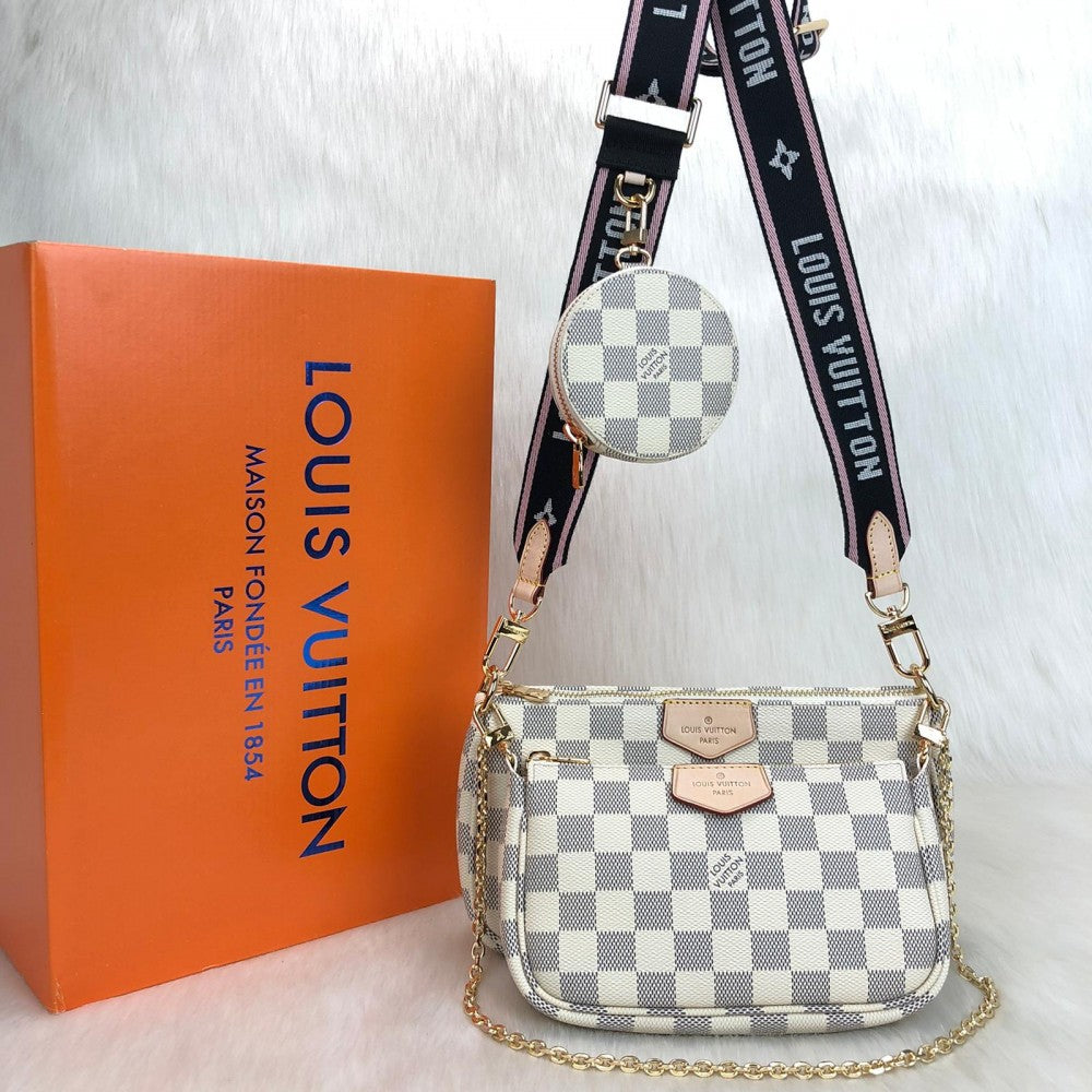 LOUIS VUITTON MULTI POCHETTE DAMIER AZUR ACCESSOIRES