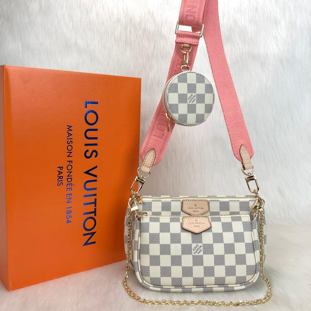 LOUIS VUITTON MULTI POCHETTE DAMIER AZUR ACCESSOIRES