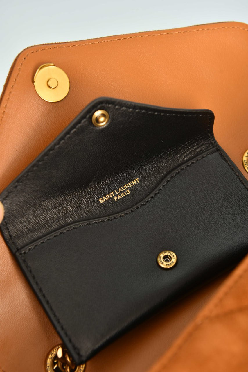Loulou Small Bag | Suede Leather | Y-Quilted Design