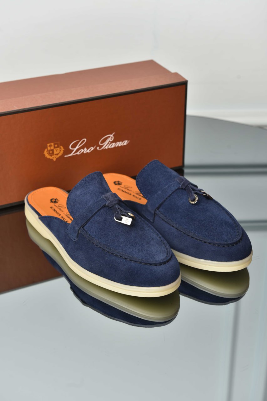 Premium Suede Babouche Charms Walk Loafers - Available in Various Colors