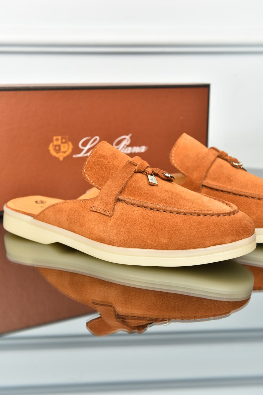 Premium Suede Babouche Charms Walk Loafers - Available in Various Colors