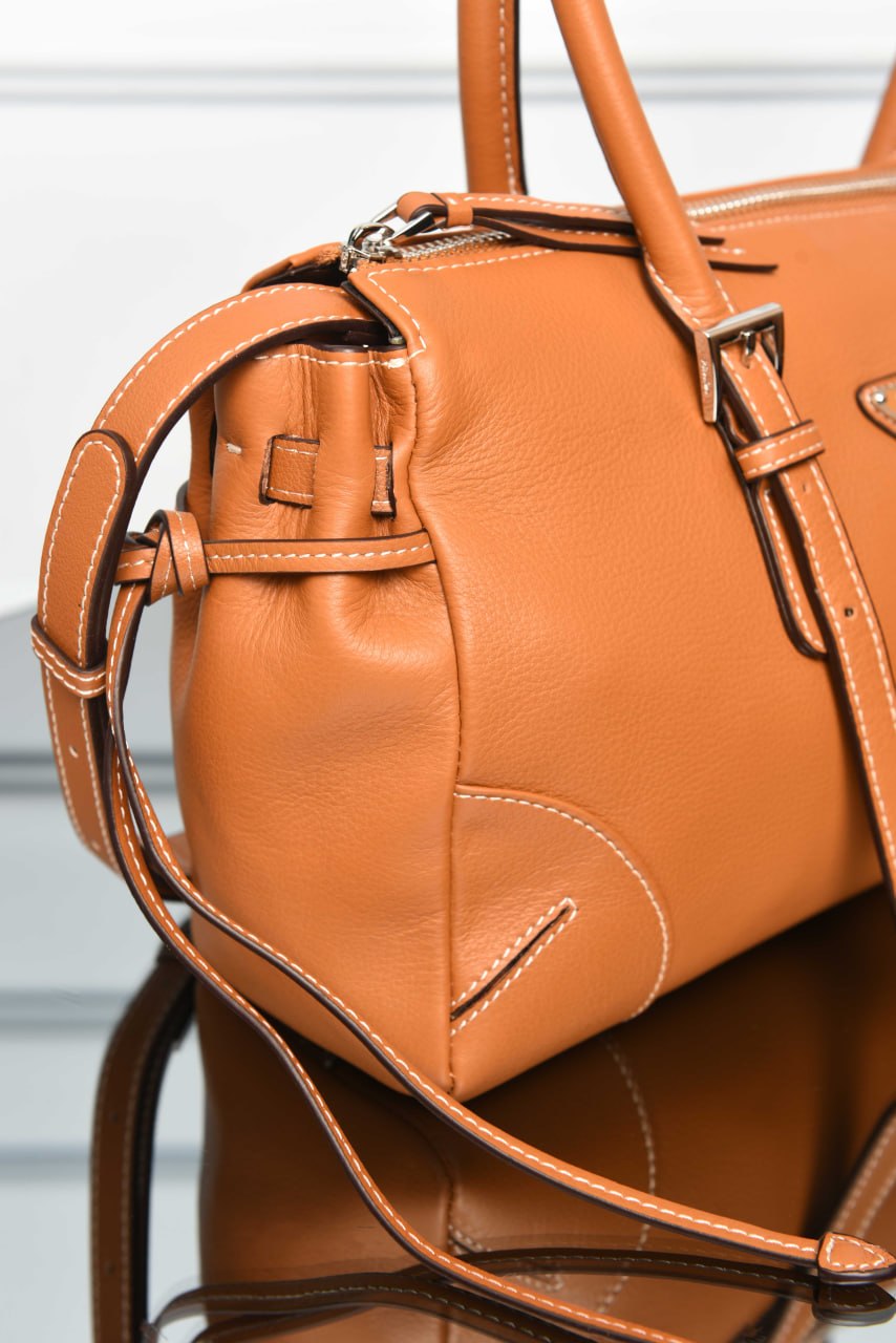 PRADA - Bonnie Medium Antique Leather Tote Bag Premium Designer Style Women’s Bag – High Quality, Elegant Fashion Accessory