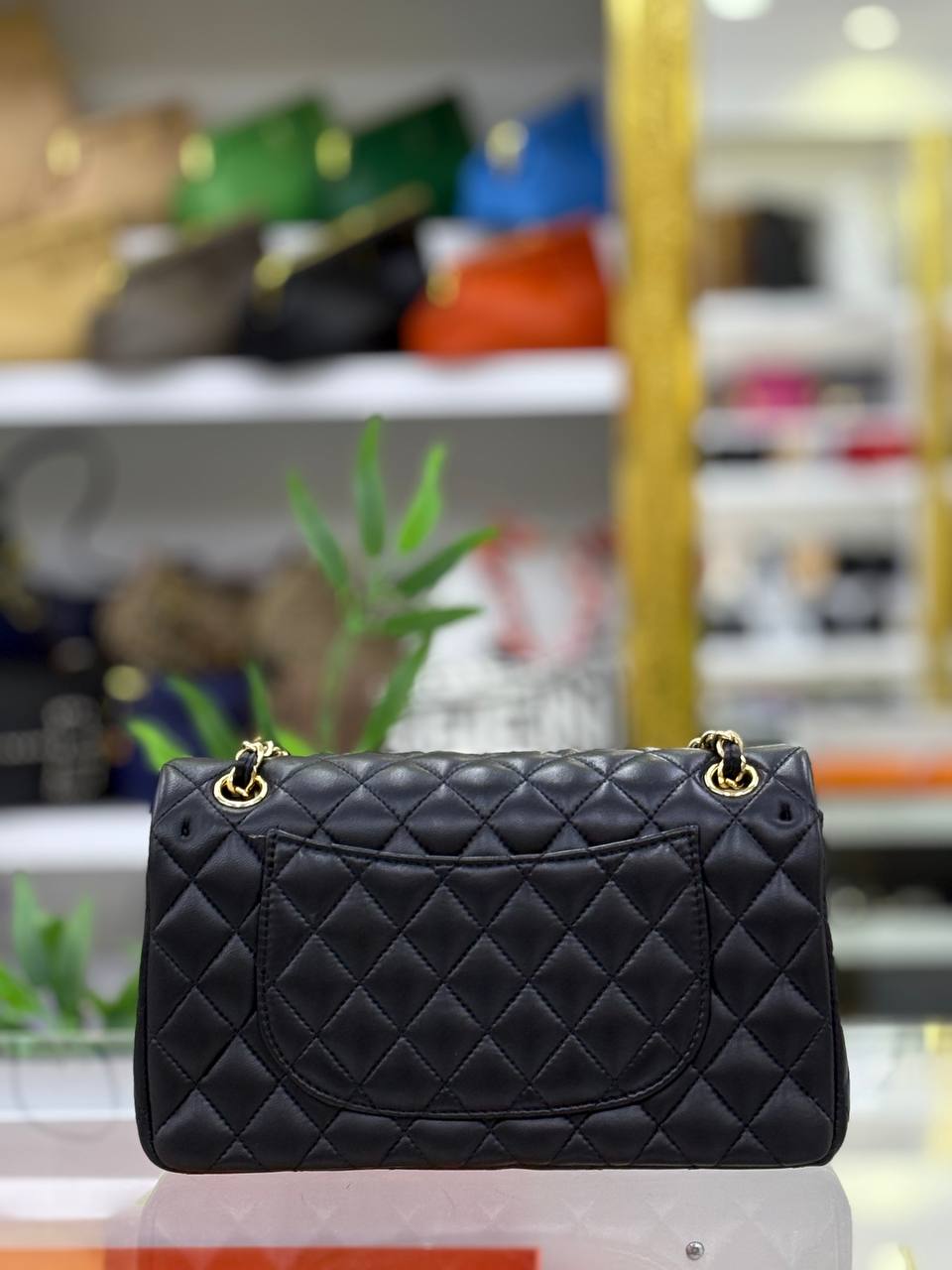 Classic Flap Bag 2.55 Medium | Quilted Leather | Gold Chain Strap