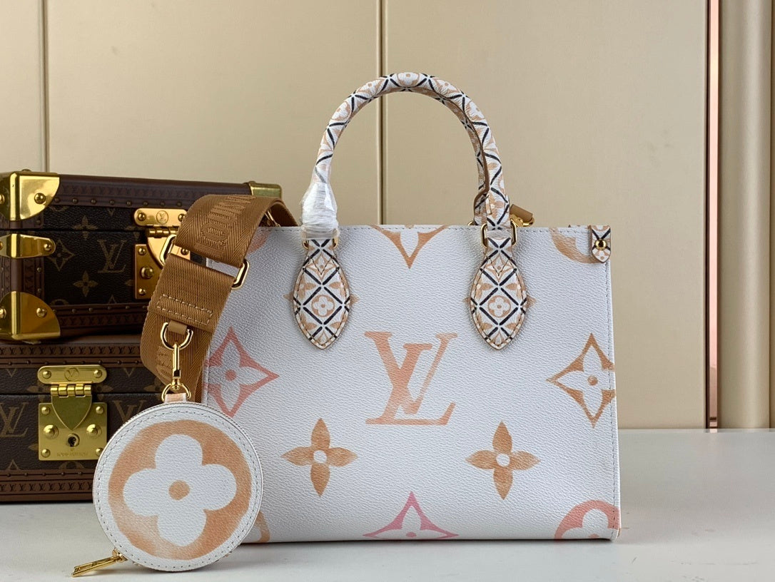 Onthego Geometric Double-Handle Bag