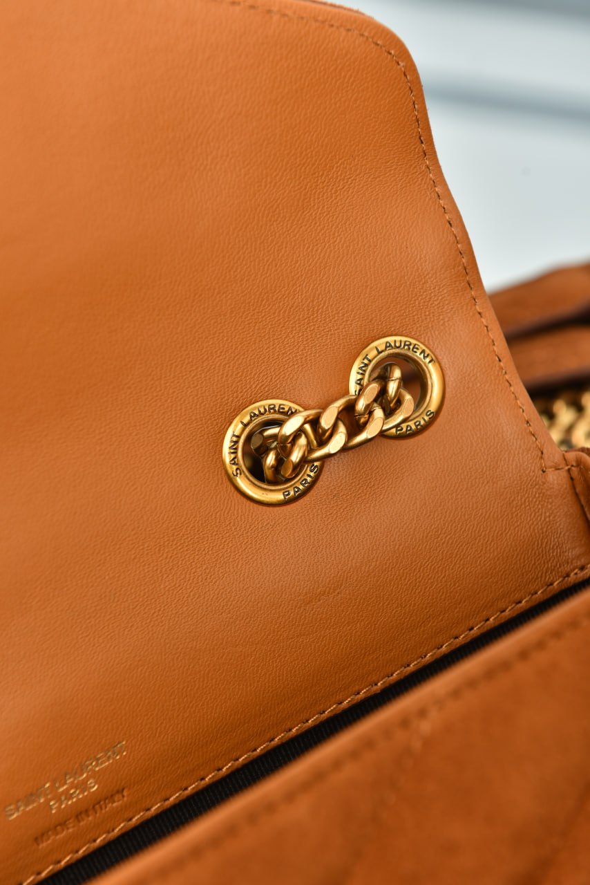 Loulou Small Bag | Suede Leather | Y-Quilted Design