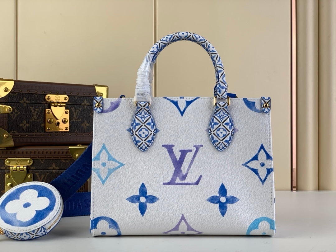Onthego Geometric Double-Handle Bag