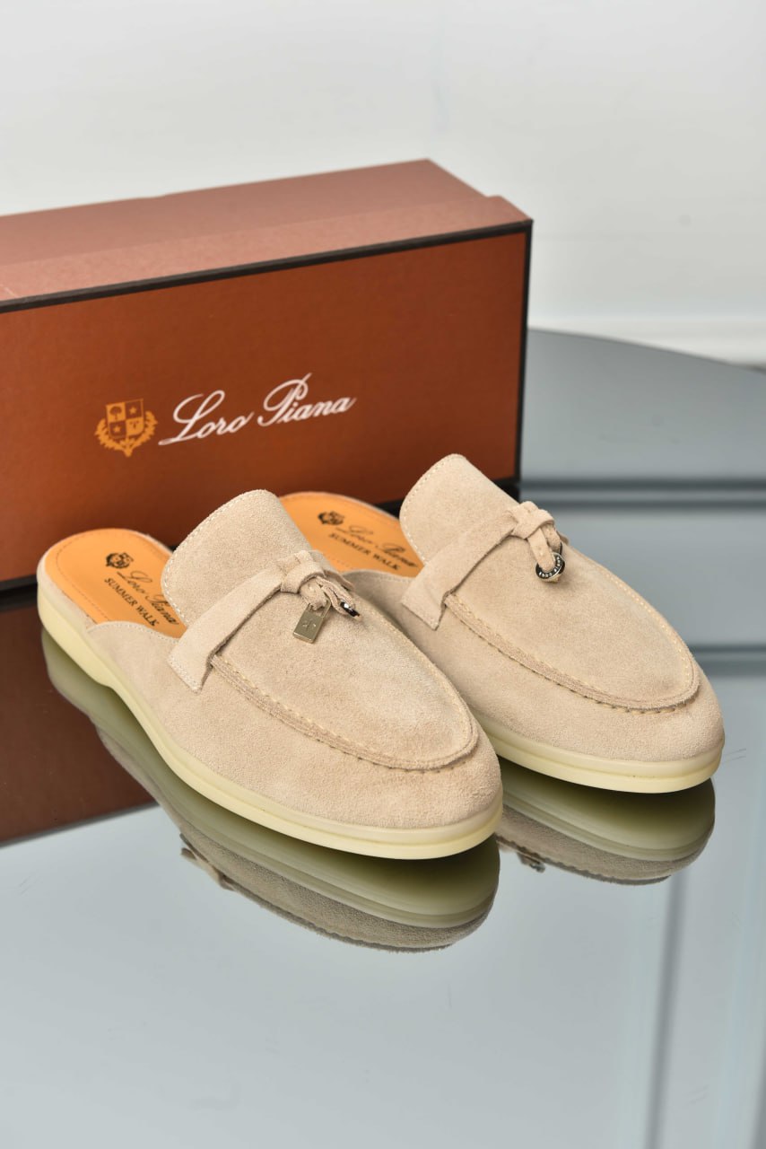 Premium Suede Babouche Charms Walk Loafers - Available in Various Colors