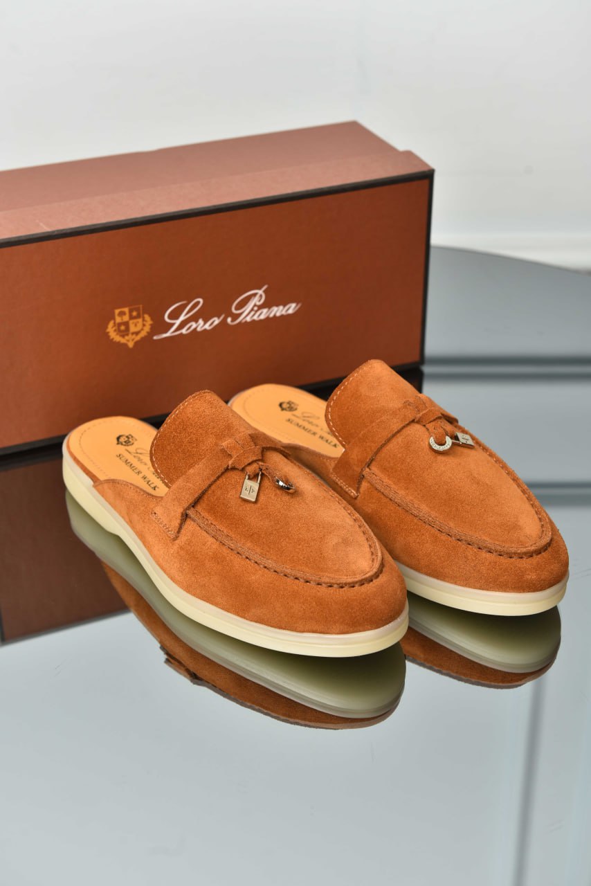 Premium Suede Babouche Charms Walk Loafers - Available in Various Colors