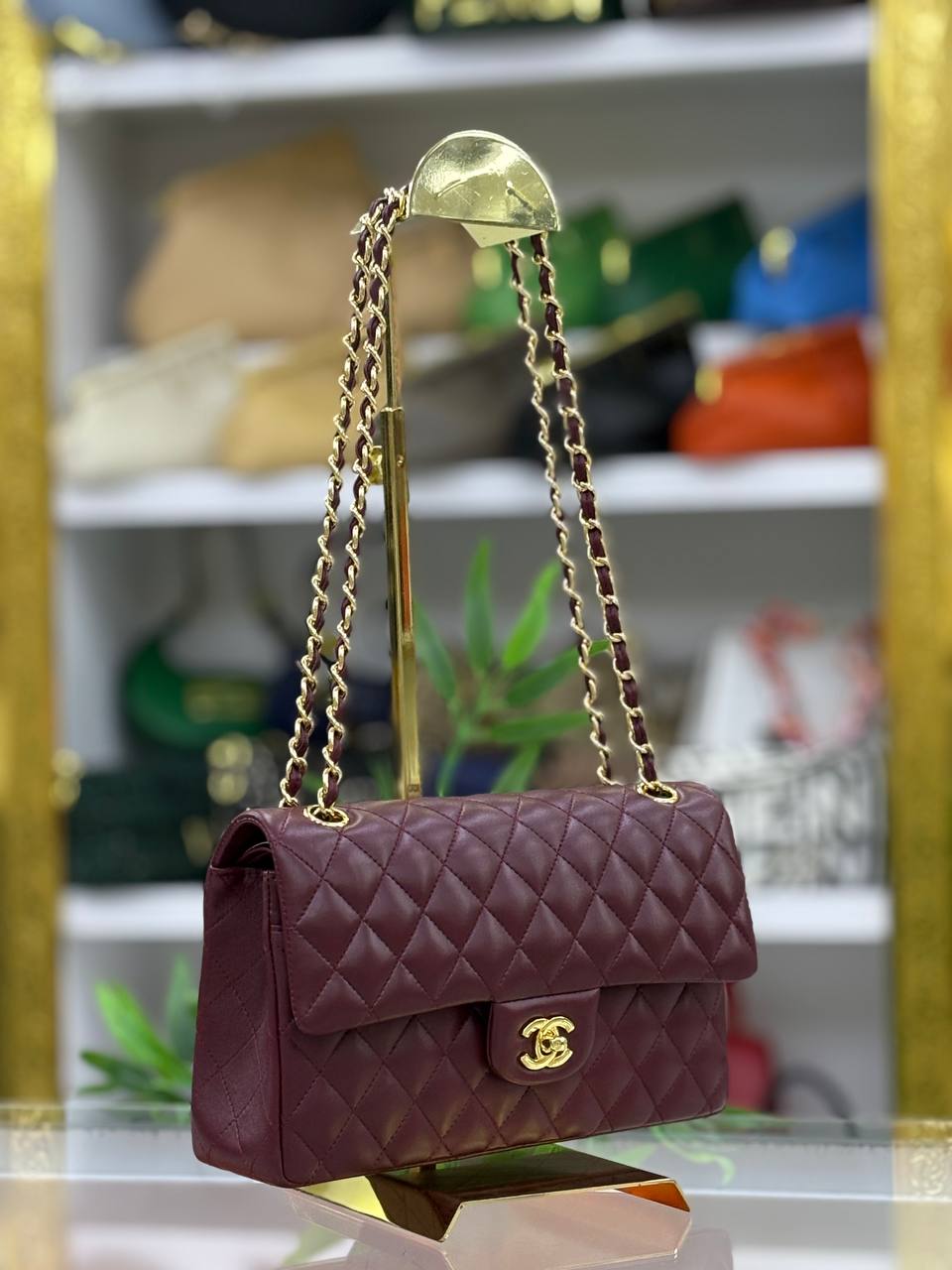 Classic Flap Bag 2.55 Medium | Quilted Lambskin | Gold Chain Strap