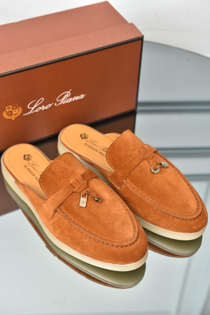 Premium Suede Babouche Charms Walk Loafers - Available in Various Colors