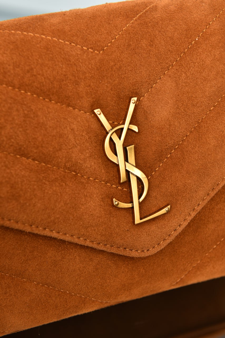 Loulou Small Bag | Suede Leather | Y-Quilted Design