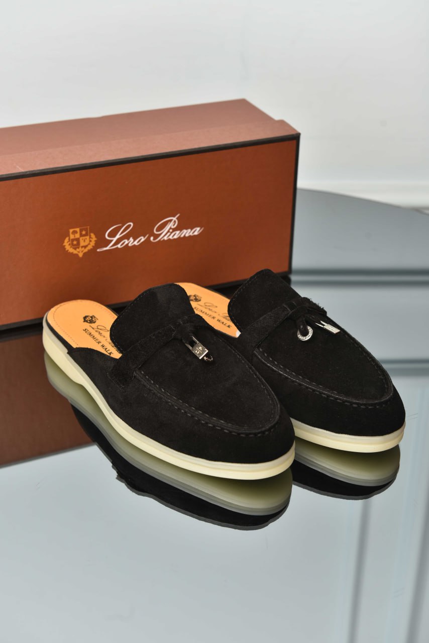 Premium Suede Babouche Charms Walk Loafers - Available in Various Colors