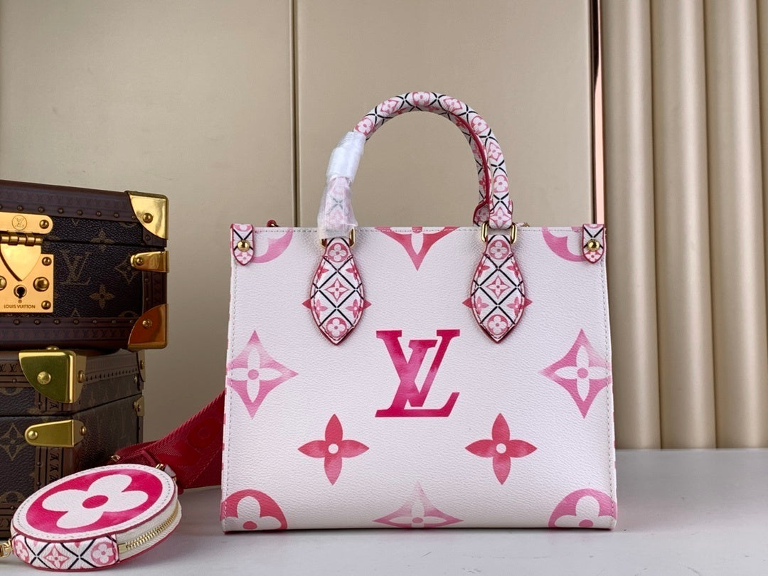 Onthego Geometric Double-Handle Bag