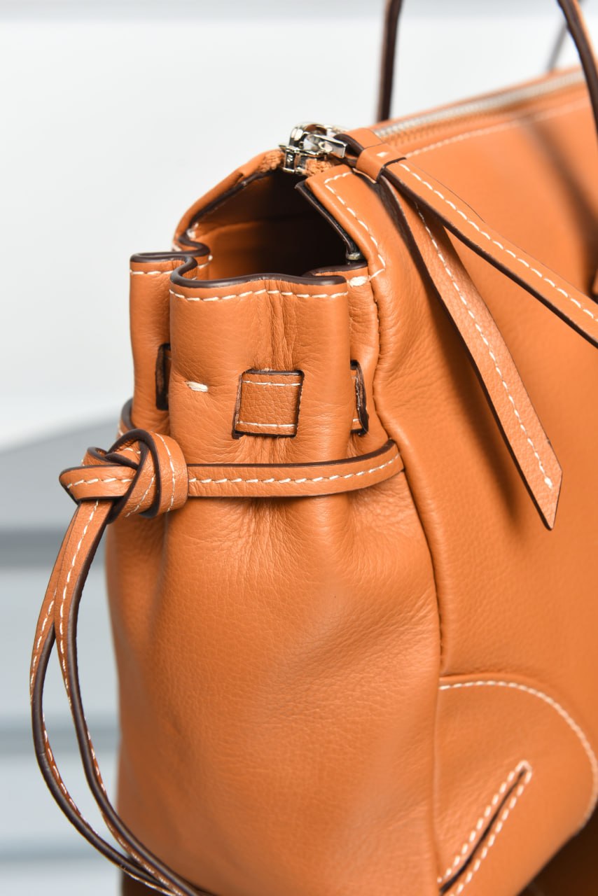 PRADA - Bonnie Medium Antique Leather Tote Bag Premium Designer Style Women’s Bag – High Quality, Elegant Fashion Accessory