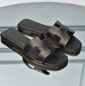 Oran sandals Luxury & Elegant Iconic Silhouette Premium Leather Flat Sandals - Timeless Elegance