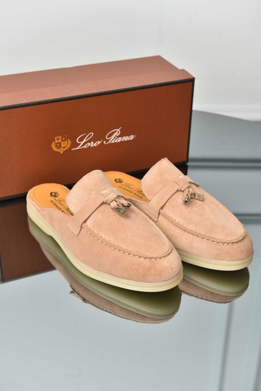 Premium Suede Babouche Charms Walk Loafers - Available in Various Colors